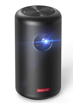 Anker Nebula Capsule II Smart Mini Projector D2421, Palm-Sized 200 ANSI Lumen 720p HD Portable Projector Pocket Cinema with Wi-Fi, DLP, 8W Speaker, 100 Inch Picture, 3, 600+ Apps, Movie Projector