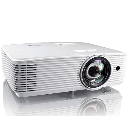 Optoma EH412STx Short Throw 1080p HDR Professional Projector | Super Bright 4,000 Lumens | Business Presentations, Classrooms, and Meeting Rooms | 15,000 Hour Lamp Life | Speaker Built in | Portable