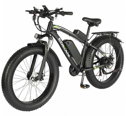 EDiKANi XF-E08 48V 15Ah 750W 26*4.0 inch Electric Moped Bicycle 150KG Max Load Disc Brake Electric Bike