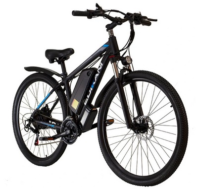 EDiKANi XF-E02 48V 15Ah 750W 29inch Electric Bicycle 38-62KM Mileage Range 150KG Max Load Electric Bike - Black blue