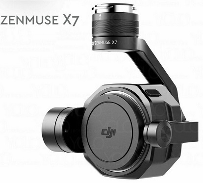 DJI Zenmuse X7 Camera and 3-Axis Gimbal for Inspire 2. 6K Video 24MP Photo