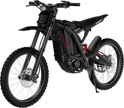 Segway X260 Light Electric Dirt Bike with 74.6 mi Max Operating Range & 46.6 mph Max Speed - Black