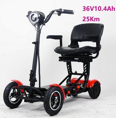 36V10.4Ah Electric Foldable mobility scooter vehicle Stand Up City with seat