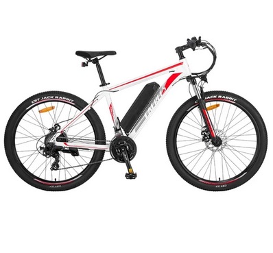 FAFREES F28 MT Mountain Electric Bicycle 250W Motor 27.5 inch Tire 36V 14.5Ah Battery 25km/h Default Max Speed 110km Max Range SHIMANO 21-speed Gear Mechanical Disc Brakes Ebike - Red
