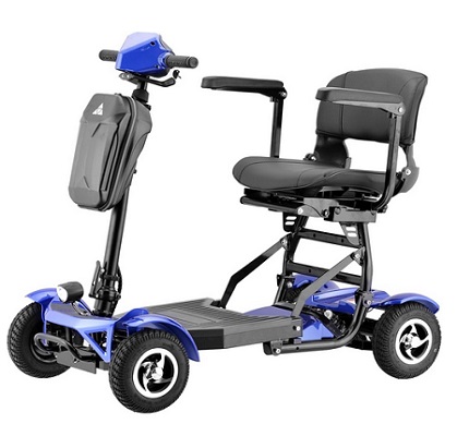 Rubicon FX6 All Terrain 4 Wheel Foldable Mobility Scooters for Adults and Seniors - Lithium Battery 15 Mile Long Range (Model2)