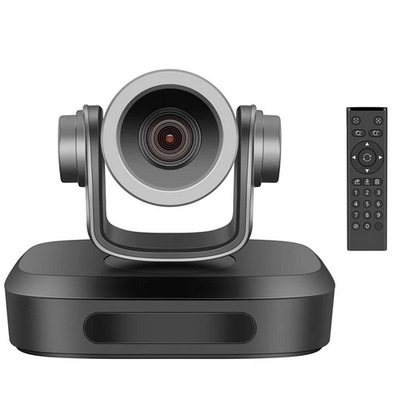 GUCEE G07-4K10X Webcam, 4K HD 10x Optical Zoom Auto Focus Built-in Microphone - Black