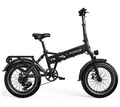 G-FORCE T5 Folding Electric Bicycle 750W Motor 48V 20Ah Battery 20*4.0 Inch 95-190KM Mileage Range Max Load 180KG Electric Bike