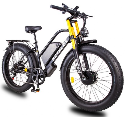 KETELES XF4000 Electric Bicycle 1000W*2 Dual Motors 48V 23AH Removable Battery 26\