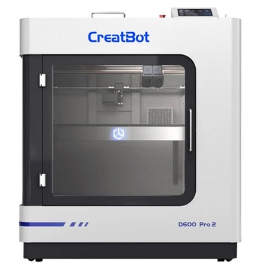 CreatBot D600 Pro 2 3D Printer, Auto-Leveling, Camera Control, Auto-Rising Dual Extruders, 150mm/s Max Printing Speed, Removable Magnetic Platform, Air Filter, Single Extrusion Volume 600x600x600mm, Dual Extrusion Volume 540x600x600mm