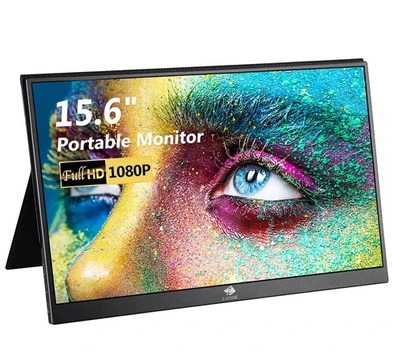 Z-Edge Ultra 1 Portable Monitor for Laptop, 15.6\'\' IPS HDR Screen, 1920 x 1080 FHD, Ultra-Slim, HDMI (mini)*1+ USB C*2 + Audio*1