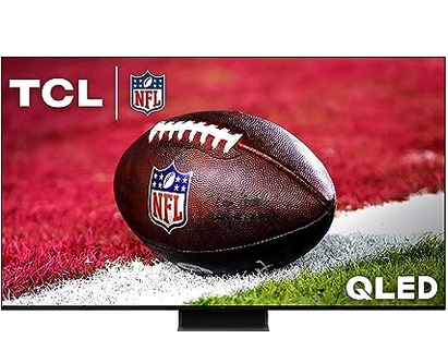 TCL 85QM850G 85-Inch QM8 QLED 4K Smart Mini LED TV with Google (2023 Model) Dolby Vision, Atmos, HDR Ultra, Game Accelerator up to 240Hz, Voice Remote, Works Alexa, Streaming Television