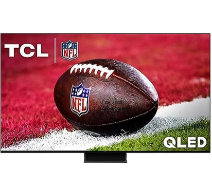 TCL 75-Inch 75QM850G QLED 4K Smart Mini LED TV with Google TV (2023 Model) Dolby Vision & Atmos, HDR Ultra, Game Accelerator up to 240Hz, Voice Remote, Works with Alexa, Streaming Television