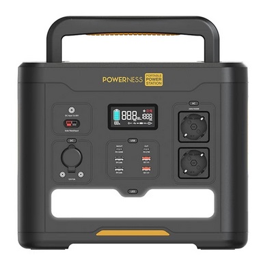 Powerness Hiker U1500 Portable Power Station, 1536Wh LiFePO4 Solar Generator, 1500W AC Output, Wireless Charging, PD 100W Fast Charging, 12 Outlets, LED Light