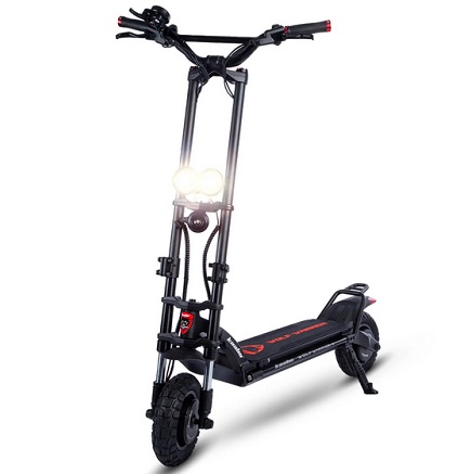 Kaabo Wolf Warrior X Plus Electric Scooter Dual 1100W Motor 60V 21AH Battery 10 inch Tire 70km Range 120kg Max Load