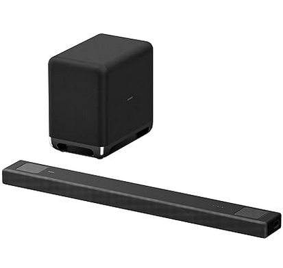 Sony HT-A5000 5.1.2ch Dolby Atmos Sound Bar Surround Sound Home Theater w/DTS:X & 360 Reality Audio, Works w/Alexa & Google Assistant + SA-SW5 300W Wireless Subwoofer for HT-A9/HT-A7000/HT-A5000