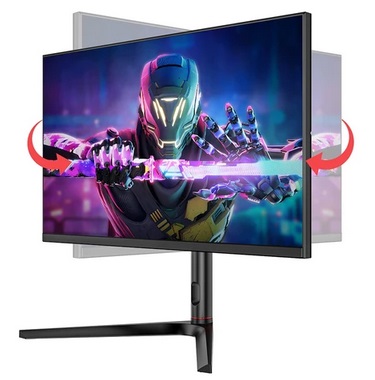 TITAN ARMY P27A2R 27-Inch Gaming Monitor, Fast IPS 180Hz Adaptive Sync, 2560*1440 QHD, 1ms GTG, 95% DCI-P3, Support FPS/RTS Gaming Mode, Low Blue, 2*HDMI 2.0 2*DP 1.4 1*Audio, Adjustable Height VESA Mount