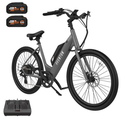 Aventon CEB860L 40V 7 Speed Electric Bike Powered By Power Share,350W Motor 28inch Wheel  20 MPH Fast eBikes For Adults, Commuter Bike with Pedal Assist