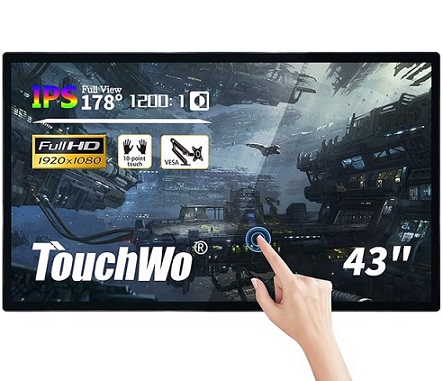 TouchWo HD430T 43 inch Capacitive Multi-Touch Screen Industrial Monitor