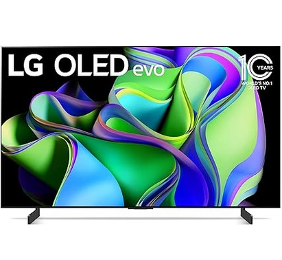 LG C3 Series OLED42C3PUA 42-Inch Class OLED evo 4K Processor Smart TV for Gaming with Magic Remote AI-Powered, 2023 with Alexa Built-in