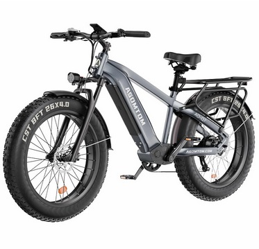 ASOMTOM Q7 Electric Bike 26in Wheel 750W Motor 48V 15.6AH Battery 50-70KM Max Mileage 150KG Max Load Electric Bicycle - Black