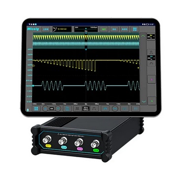 Micsig VTO2004 Portable Split-Type Oscilloscope with 200MHz Bandwidth 1GSa/s Sampling Rate and High Capacity Battery Ideal for Fieldwork and Automotive Diagnostics