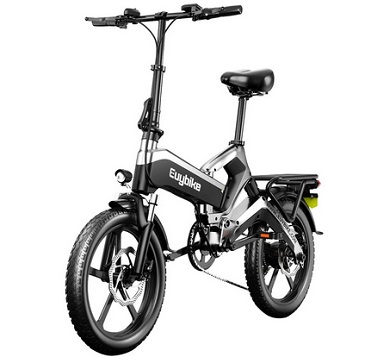 Euybike K6S Electric Bike 20inch Wheel 500W Motor 48V 12.8AH LG Battery 45-70KM Max Mileage 140KG Max Load Folding Electric Bicycle