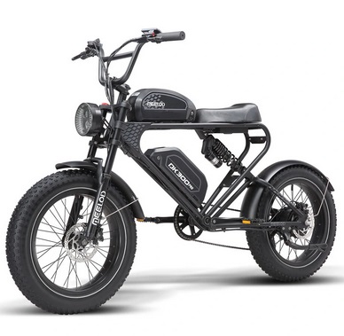 MEELOD DK300 Pro Electric Bike 20inch Tires 1000W Motor 48V 15AH*2 Removable Dual Batteries 95-190KM Max Mileage 200KG Max Load Electric Bicycle - Black