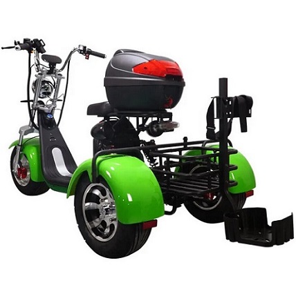 3Plus 3000w/60v Fat Tire Lithium City Coco Electric Tricycle Golf Cart Scooter