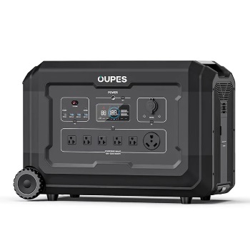 OUPES Mega 5 Portable Power Station 4000W 5040Wh Solar Generator Solar Battery Station Emergency Home Backup Outdoor Camping RV/Van