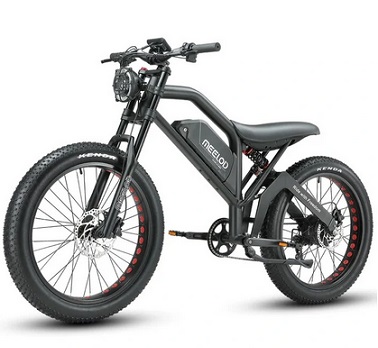 MEELOD XT600 Electric Bike 48V 25AH Battery 750W Motor 26inch Snow Tires 55-85KM Max Mileage 200KG Max Load Electric Bicycle