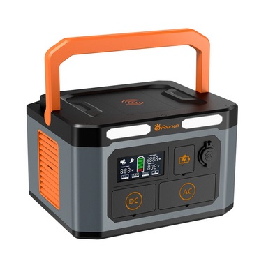 Foursun 1500W 1598.4Wh Portable Power Station with 2 AC Outlets Wireless Charge 65W PD Solar Generator for Emergency Outdoor Camping Travel