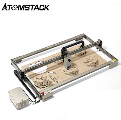 ATOMSTACK S20 Max 130W Laser Engraving Cutting Machine Dual Air Assist Tank Chain 20W CNC App Offline Metal Engraver 850*400mm