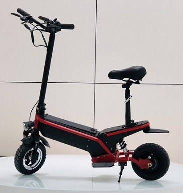 PXID F1 Pro Electric-Scooter 50km/h with Seat and Suspension for Adults 500W 48v/13Ah Battery - Black&Red