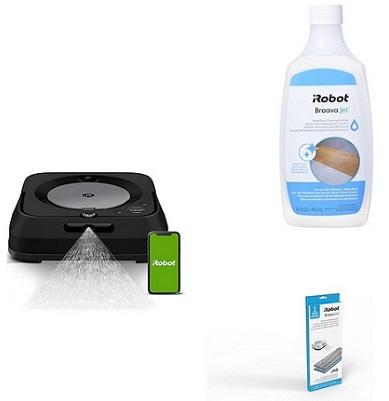 Braava M6 w/ Washable Pads & iRobot cleaning solution