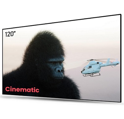 AWOL VISION C120 Ambient Light Rejecting (ALR) Projector Screen For Ultra Short Throw(UST) Projector, 120\