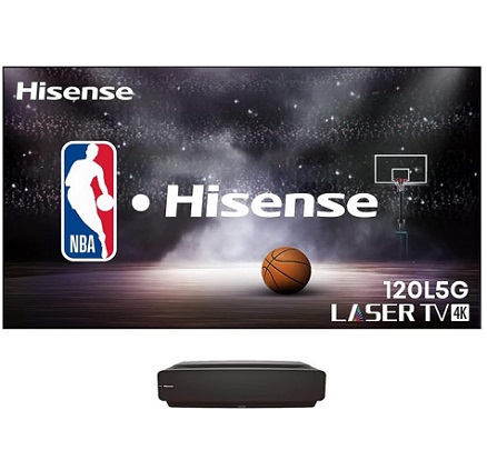 Hisense 120L5G-CINE120A 4K UHD Laser TV Ultra Short Throw Projector with 120 inch ALR Screen