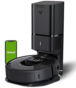 iRobot Roomba i7+ (7550) Robot Vacuum with Automatic Dirt Disposal - Empties Itself for up to 60 Days, Wi-Fi Connected, Smart Mapping, Works with Alexa, Ideal for Pet Hair, Carpets, Hard Floors,WORKS WITH ALEXA
