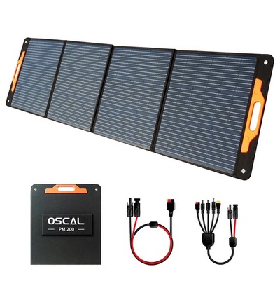 Blackview Oscal PM200 200W Foldable Solar Panel, Adjustable Kickstand, ≥22% Solar Conversion Efficiency, ETFE Material