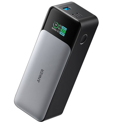 Anker 737 24,000 mAh USB Power Bank with Smart Display (A1289H11-5) - Grey