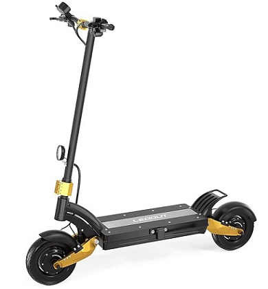 LEOOUT SX10 Electric Scooter 2800w Motor, 60 Miles Long Range & 40 MPH Speed, Upgraded 52V 25AH Battery, 10\'\' Heavy Duty Off-Road Tire, Electric Scooter for Adults