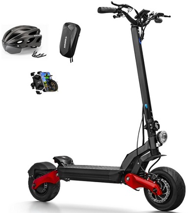 Varla Eagle One Pro Electric Scooter, Dual 1000W Motor, Up to 45 Miles Range, 45 MPH, 60V 27Ah Lithium-ion Battery, 11\