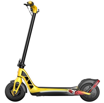 BUGATTI Electric Scooter 1000W Motor with LED Lights, Rear Brakes and Suspension & 10-Inch Wheels, Turn Signals Support on Front & Back - Escooter with 30 to 37 Miles Range