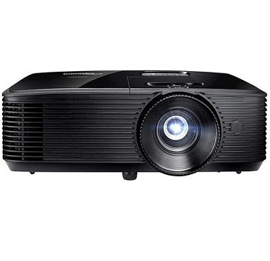 Optoma H190X Affordable Home & Outdoor Movie Projector, HD Ready 720p + 1080p Support,3900 Lumens for Lights-on Viewing, Speaker Built In, 3D-Compatible