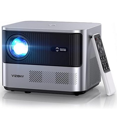 VIZONY RD830 FHD 1080P Projector 4K Support, 800ANSI 5G WiFi Bluetooth Projector, Outdoor Projector with Full-Sealed Engine/Electric Focus/4P4D/PPT/Zoom, Home Movie Projector Compatible w/iOS/Android/PC/TV