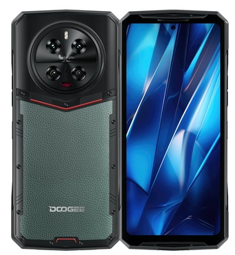 DOOGEE DK10 5G Dimensity 8020 32GB 512GB Morpho 50MP Quad Camera 64MP Night Vision 6.67 Inch 120Hz 2K AMOLED Display 120W Fast Charging 50W Wireless Charging NFC IP68 IP69K Waterproof Rugged Smartphone - Green