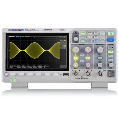 Siglent Technologies SDS1202X-E Digital Oscilloscope Grey 200 MHz 2 Channels Real-time Sampling 1 gsa/use 14 Mpts Record Length High-Speed Accurate Precision Tool