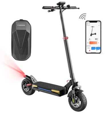 isinwheel M2 Electric Scooter, 800W Motor, 48V 12.5Ah Battery, 10-inches Off-road Tire, 45km/h Max Speed, 40km Range, Quadruple Shock Absorber, APP Control