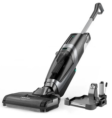 Tesvor R5 Cordless Wet Dry Vacuum Cleaner, 13000Pa Suction, Self-Cleaning, 900ml Water Tank, Smart Dirt Sensor, 45min Max Runtime, 3800mAh Battery, Voice Control, LED Display