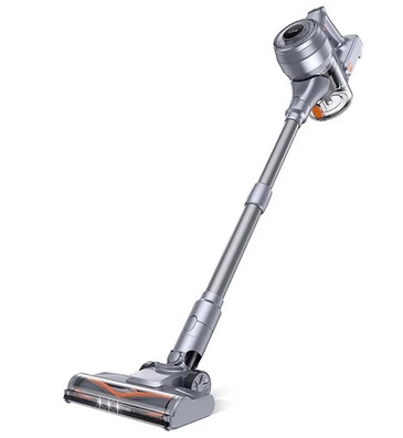 ILIFE H80 Cordless Vacuum Cleaner, 20KPa Suction, 35min Max Run Time, with LED Lights, 5-stage Filtration, 0.55L Dust Cup, Telescopic Pipe, Gray