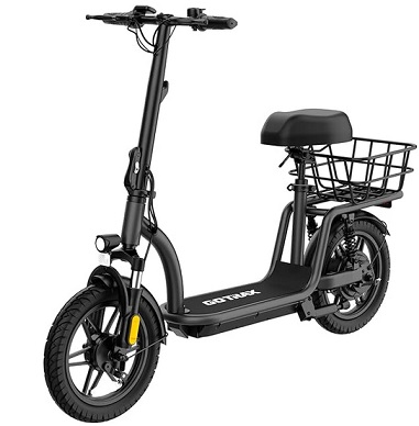Gotrax FLEX ULTRA Electric Scooter Power by Peak 550W with Seat for Adult, 18.6Miles Range&15.5Mph 14\